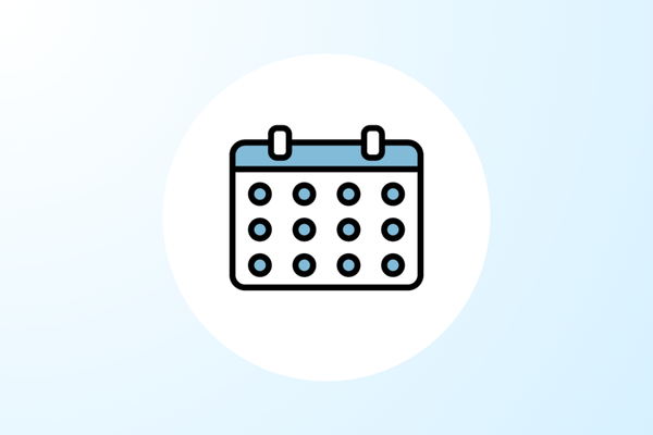 体験コースまたは無料カウンセリング予約の希望日を表すカレンダー画像