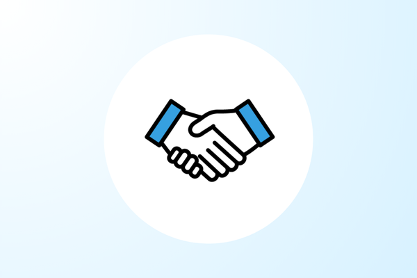 ご入会時に納得して、STELABOに通っていただけると決めた握手画像