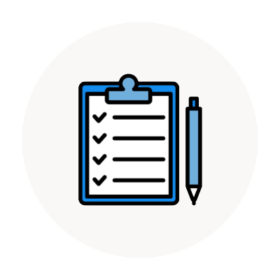 定期的なカウンセリングを行う際のカルテのイラスト画像